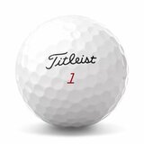 Titleist ProV1x golfballen met logo, het logo van Titleist afgebeeld op de bal