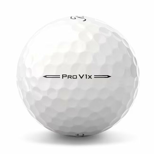 Titleist ProV1 golfballen met logo, het lijntje op de Titleist golfbal