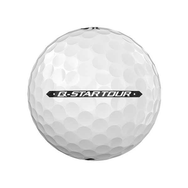 Srixon Q-Star Tour golfballen met logo, het lijntje op de Srixon golfbal