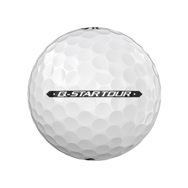Srixon Q-Star Tour golfballen met logo, het lijntje op de Srixon golfbal