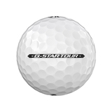 Srixon Q-Star Tour golfballen met logo, het lijntje op de Srixon golfbal