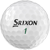 Srixon Soft Feel golfballen met logo, het logo van Srixon afgebeeld op de bal