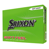 Srixon Soft Feel golfballen met logo, voorkant van de doos
