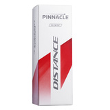 Pinnacle Distance golfballen met logo, de golfballen zitten verpakt in een doosje van drie