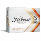 Titleist Velocity golfballen met logo, voorkant van de doos