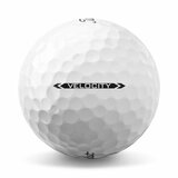 Titleist Velocity golfballen met logo, het lijntje op de Titleist golfbal