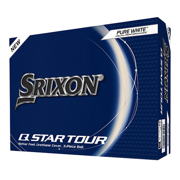 Srixon Q-Star Tour golfballen met logo, voorkant van de doos