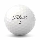 Titleist Tour Soft golfballen met logo, het logo van Titleist afgebeeld op de bal.