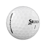 Srixon Q-Star golfballen met logo, het logo van Srixon afgebeeld op de bal en het lijntje op de golfbal