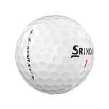 Srixon Z-Star XV golfballen met logo, het logo van Srixon afgebeeld op de bal met het lijntje op de golfbal