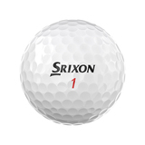 Srixon Z-Star XV golfballen met logo, het logo van Srixon afgebeeld op de bal