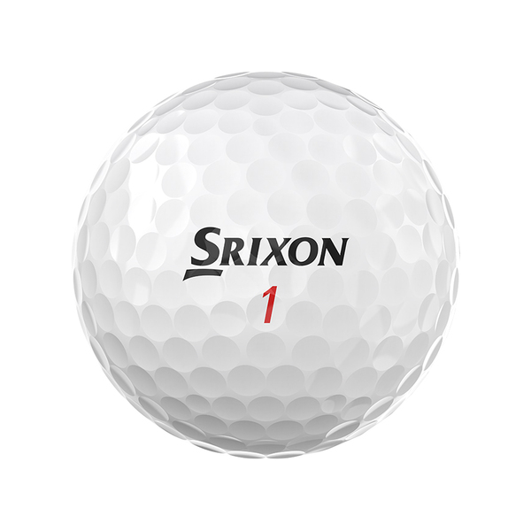 Srixon Z-Star XV golfballen met logo, het logo van Srixon afgebeeld op de bal